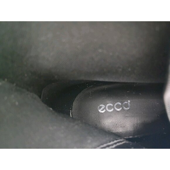 Ecco Womens Black 'Hobart' Leather Riding Knee High Boot 3 Buckle EU 37/US 6-6.5 - Picture 9 of 10